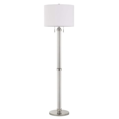 CAL LIGHTING 60W X 2 Montilla Metal/Acrylic Floor Lamp With Fabric Shade BO-2829FL